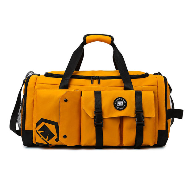 Yellow Capacity Travel Duffel Bag Unisex Multi Color 56X29x27cm Spacious And Durable Duffle Bags