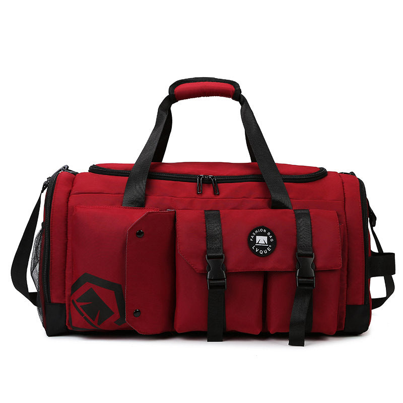 Red Capacity Travel Duffel Bag Unisex Multi Color 56X29x27cm Duffle Bags
