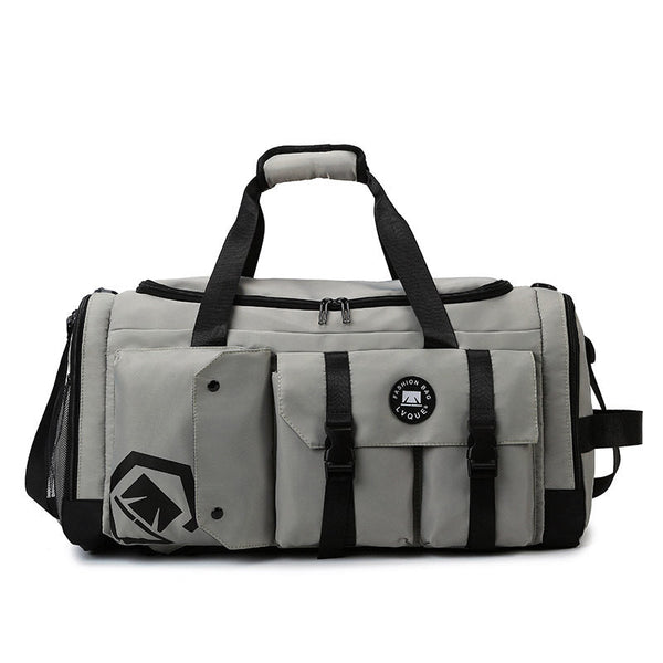 Grey Capacity Travel Duffel Bag Unisex Multi Color 56X29x27cm Duffle Bags