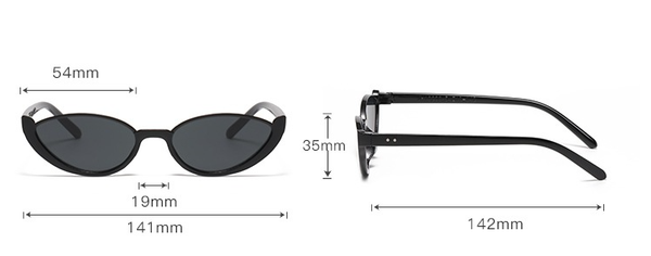 Black Frame With Gray Flakes 2Pcs Fashionable Cat Eye For Women Retro Ins Style Uv Protection Shades Sunglasses