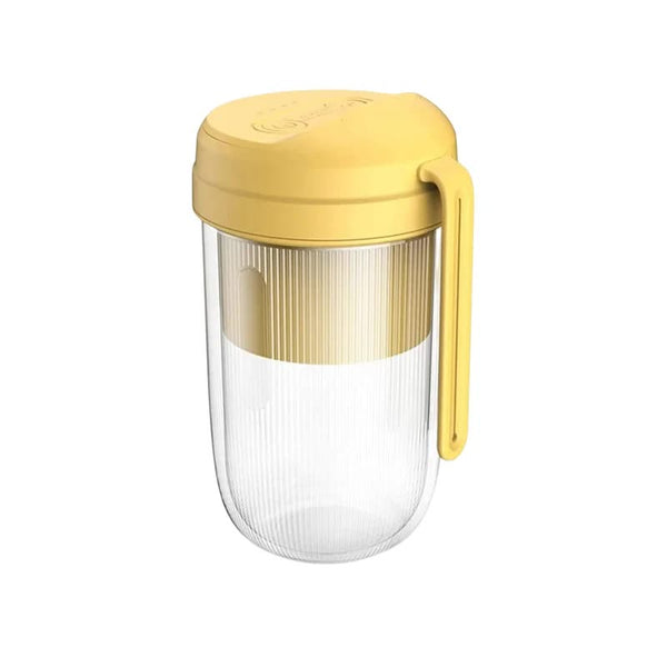 Yellow Electric Juice Cup Wireless Mini Usb Rechargeable Juicer For Travel Home Handheld Blenders