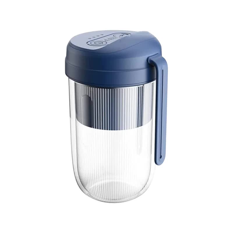 Blue Electric Juice Cup Wireless Mini Usb Rechargeable Juicer For Home And Travel Handheld Blenders