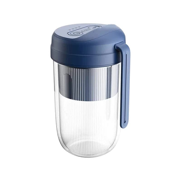 Blue Electric Juice Cup Wireless Mini Usb Rechargeable Juicer For Home And Travel Handheld Blenders
