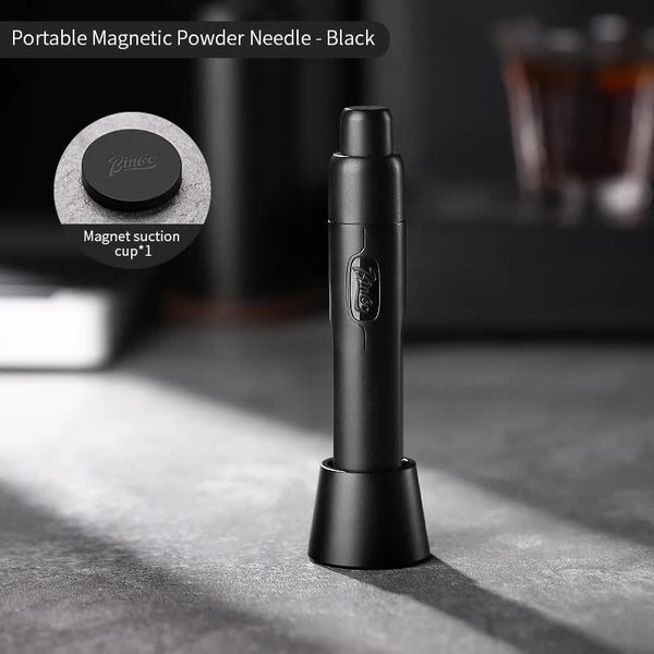 Black Telescopic Magnetic Stainless Steel Coffee Tamper Needle Espresso Powder Distributor Coffee Tea & Espresso Parts