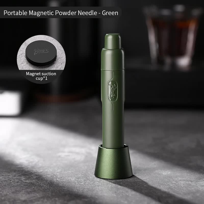 Green Telescopic Magnetic Stainless Steel Coffee Tamper Needle Espresso Powder Distributor Coffee Tea & Espresso Parts
