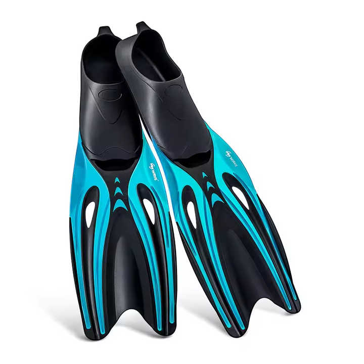 M Blue Adult Professional Tpr Swim Rubber Snorkeling Flippers For Diving And Free Swimming Fins