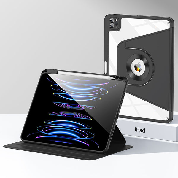 Black 360 Rotating Protective Case For Ipad Air 5/4 & 11 (2018 2022) With Pencil Holder Laptop Cases & Bags