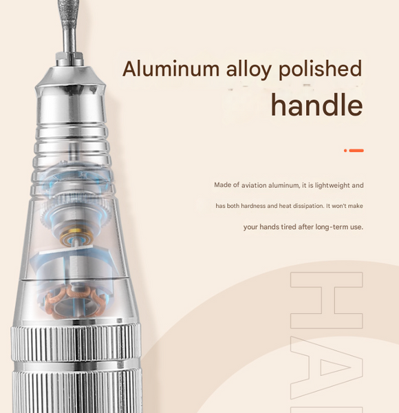 White Portable Mini Electric Nail Drill Pen Manicure Pedicure Polishing & Shaping Tool Electric Files & Tools