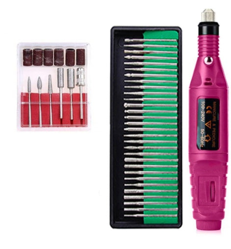 Regular Set Act As Go Between Portable Electric Nail Drill Kit Usb Manicure Pedicure Polishing & Shaping Tool Electric Files & Tools