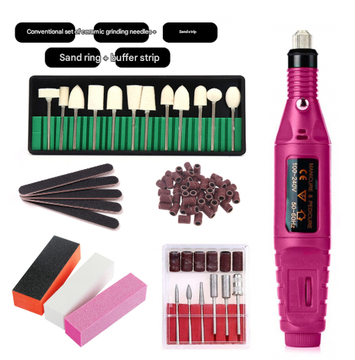 Woolly (7 In 1) Electric Nail Drill Kit Usb Manicure Pedicure Polishing & Shaping Tool Set Electric Files & Tools