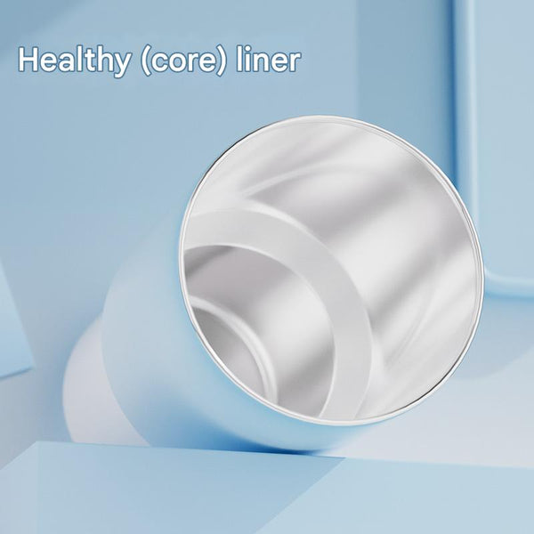 304 Stainless Steel Insulated Tumblerlarge Capacity With Handle And Cute Cloud Accessory Blue Water Bottles & Vacuum Flasks