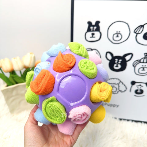 Rubber Snuffle Ball For Pets Interactive Hollow Treat Hiding Toy Dogs And Cats Dog Toys