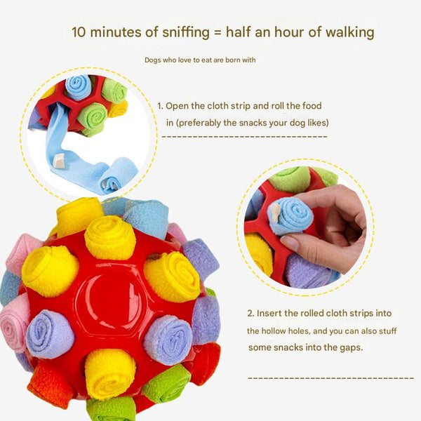 Rubber Snuffle Ball For Pets Interactive Hollow Treat Hiding Toy Dogs And Cats Dog Toys