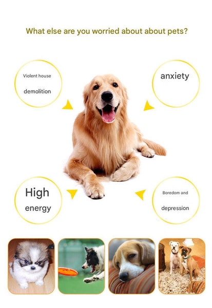 Rubber Snuffle Ball For Pets Interactive Hollow Treat Hiding Toy Yellow Dog Toys