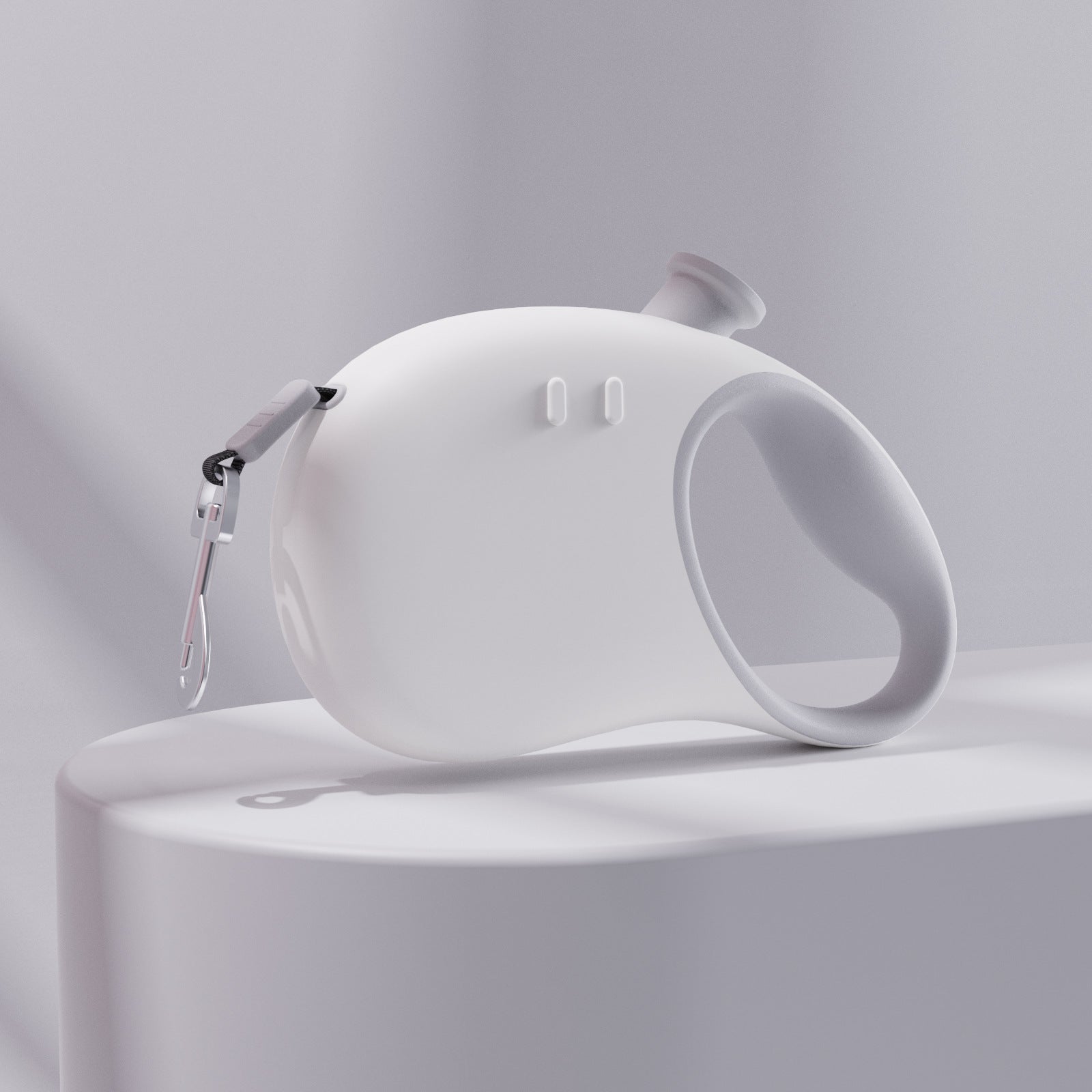 Retractable Dog Leash Reflective Pet Lead With 3M Extension One Button Control Gray Leads & Head Collars