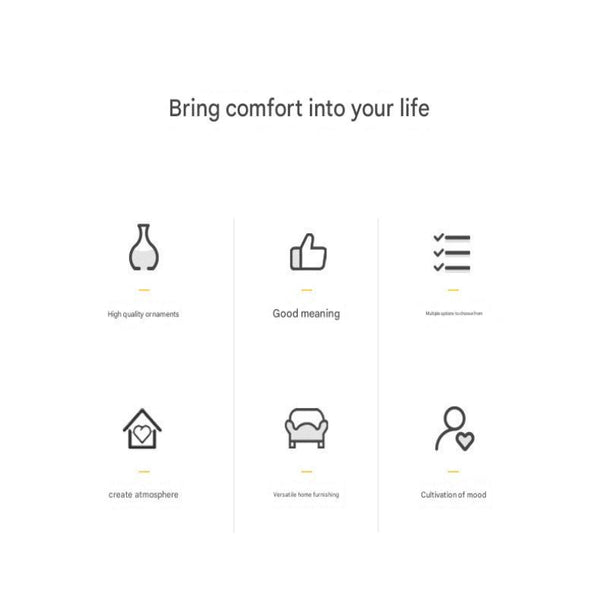 Elosung Nordic Abstract Resin Figurine Modern Minimalist Home Decor Sculpture Black Sculptures & Figurines