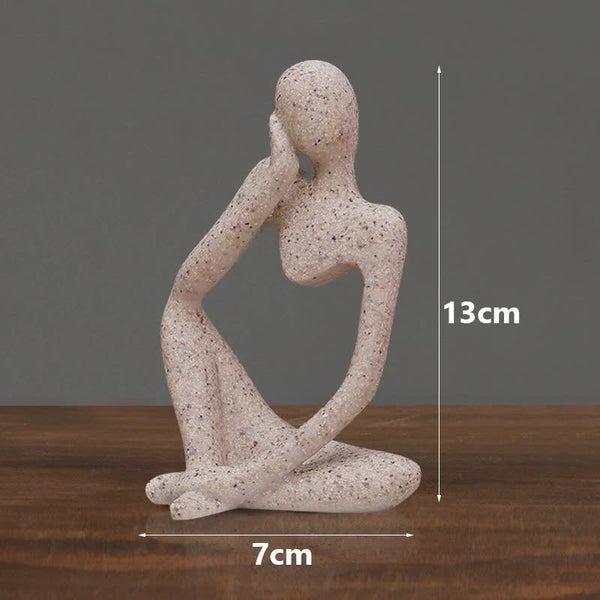 Nordic Abstract Resin Figurine Modern Minimalist Home Decor Sculpture Sandstone Sculptures & Figurines