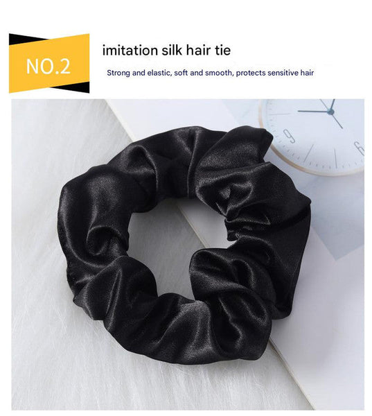 Luxury Satin Sleep Mask Gift Set 4 Piece With Pillowcase And Hair Accessories Violet Sleep Masks