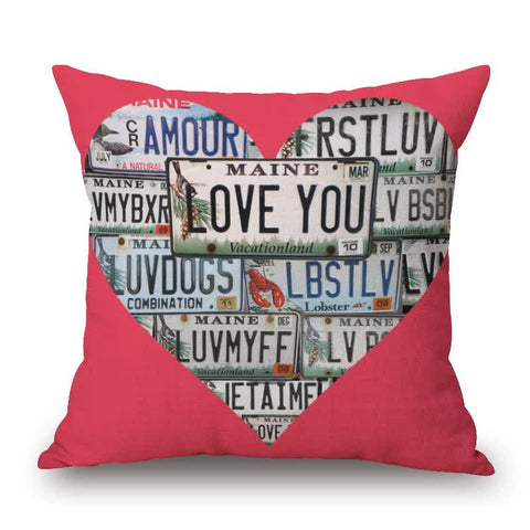 Pop Art Graphic Throw Pillow Vintage Style Cushion For Home Decor Pink Cushions & Decorative Pillows