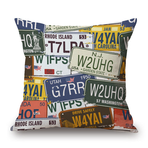 Pop Art Graphic Throw Pillow Vintage Style Cushion For Home Decor Colorful Cushions & Decorative Pillows