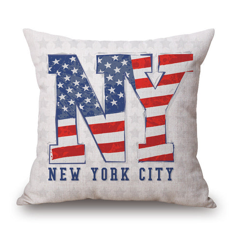 Pop Art Graphic Throw Pillow Vintage Style Cushion For Home Decor American Flag Cushions & Decorative Pillows
