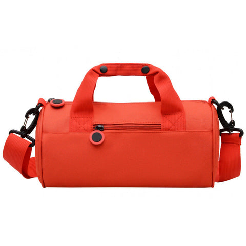 Waterproof Oxford Cylindrical Travel Bag Large Capacity Handbag With Shoulder Strap(Red) Other Luggage