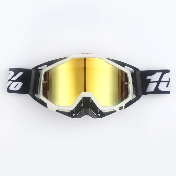 White Black Motorcycle Goggles Uv Protective Anti Dust Riding Glasses Outdoor Sports Red Lenses Other Motorcycle Clothing