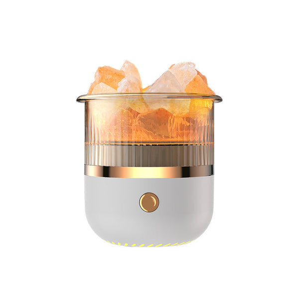 Crystal Humidifier With Led Light Aromatherapy Diffuser For Home Relaxation(White) Humidifiers