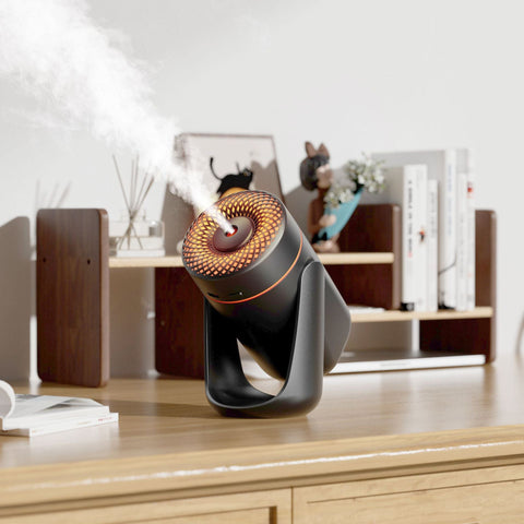 Led Humidifier Compact Aromatherapy Diffuser With Mist (Black) Humidifiers
