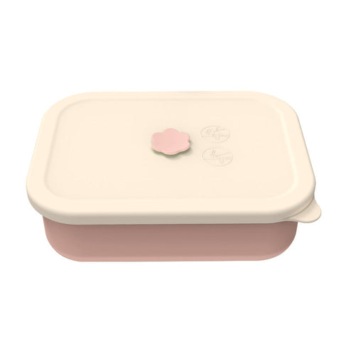 Lotus Color Microwave Safe Silicone Lunch Box With 4 Compartments Airtight Bento For Work And Travel Lunchboxes