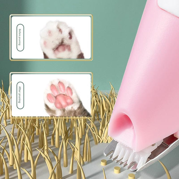 Electric Pet Hair Clipper With Type Charging Led Light And Grooming Accessories(Purple) Dog Grooming