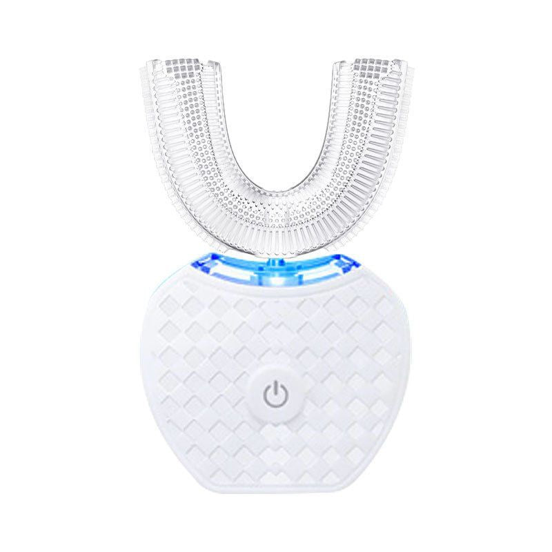 Electric Ultrasonic Toothbrush Couple Set With Charging Base And Smart Cleaning Technology(White) Electric Toothbrushes