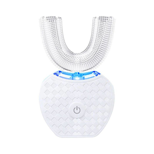 Electric Ultrasonic Toothbrush Couple Set With Charging Base And Smart Cleaning Technology(White) Electric Toothbrushes