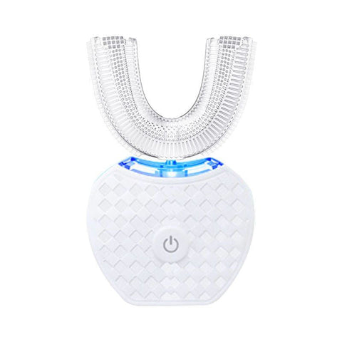 Electric Ultrasonic Toothbrush Couple Set With Charging Base And Smart Cleaning Technology(White) Electric Toothbrushes