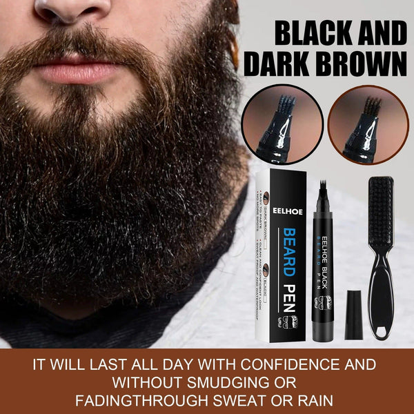Eelhoe Beard Pen Filler Kit Waterproof & Sweatproof For A Natural Fuller Look Other Makeup Tools & Accs.