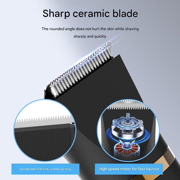 3 In 1 Men's Electric Body Groomer & Hair Clipper Kit Waterproof Usb Rechargeable With Charging Dock(Black) Clippers & Trimmers