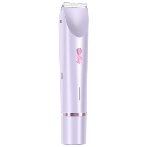 2 In 1 Ladies Electric Shaver & Trimmer Ipx7 Waterproof Usb C Rechargeable Dual Head Design(Purple) Women's Shavers