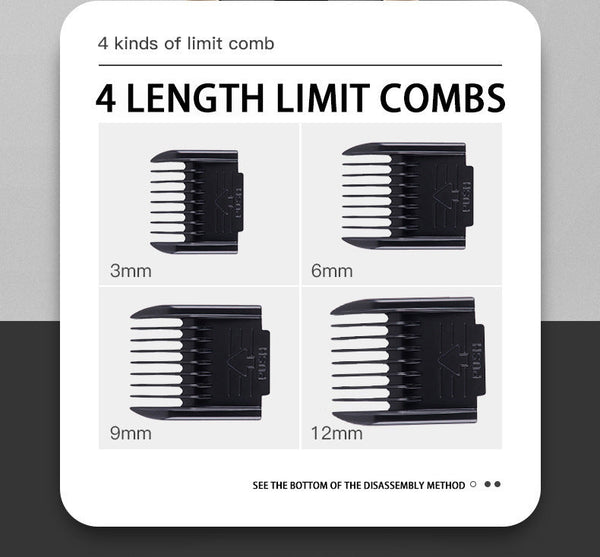 Professional Pet Grooming Hair Clipper Kit Rechargeable Low Noise With Ceramic Blades & 5 Speed Adjustment (Platinum) Dog Grooming