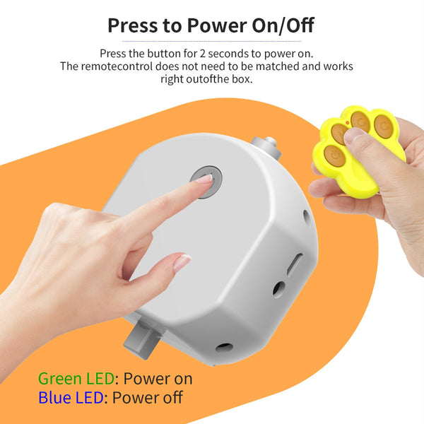 Interactive Auto Pet Toy Ball With Remote Control Usb Rechargeable Led Lights Sturdy Waterproof Yellow Dog Toys