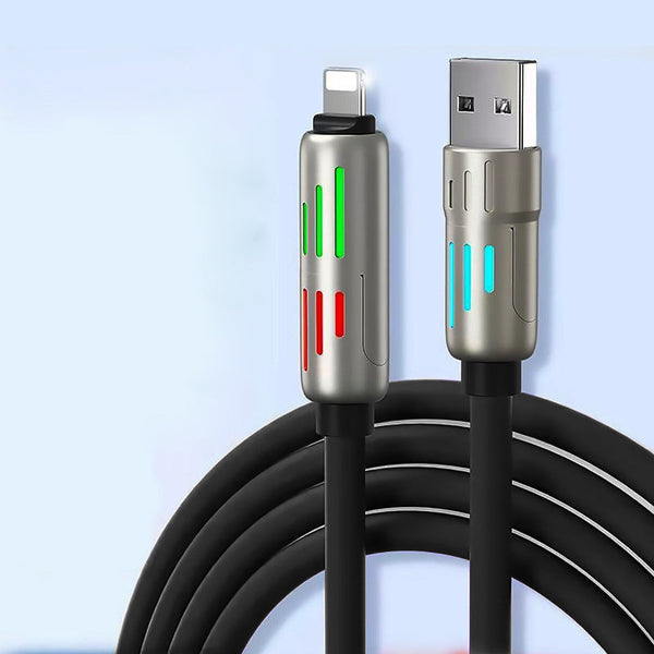 1.5M Universal Pd Fast Charging Cable With Led Indicator And Zinc Alloy Connectors Black Cables & Adapters