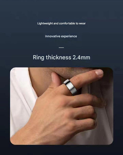 Advanced Smart Health Ring 24/7 Heart Rate Spo2 Sleep & Activity Tracker With Magnetic Charging (Gold) Activity Trackers