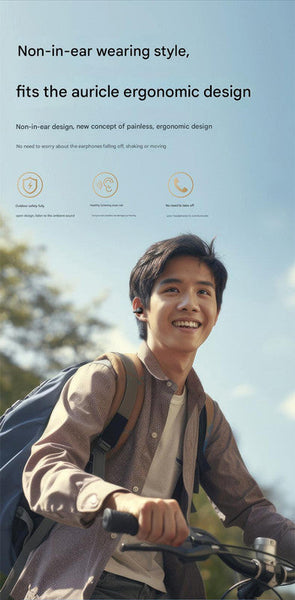 Open Ear Conduction Tws Bluetooth 5.4 9D Surround Sound Led Display Long Battery Life Skin Color Earbuds