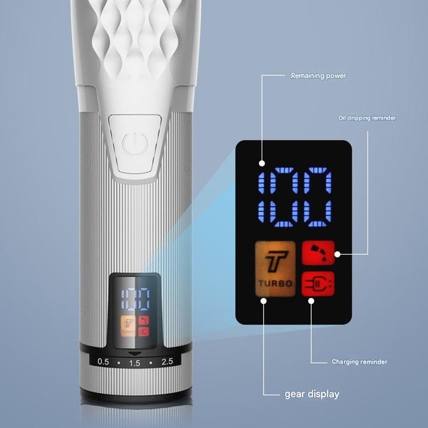 Professional 2 In 1 Cordless Hair Clipper & Trimmer Kit With Led Display 5 Speed Fine Tuning Clippers & Trimmers