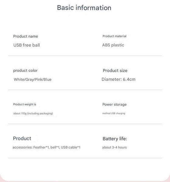 Smart Usb Rechargeable Pet Interactive Rolling Ball(Pink) Dog Toys