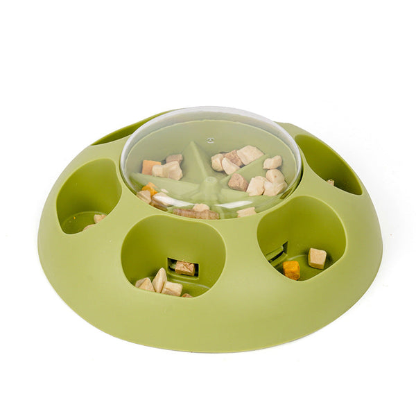 Interactive Pet Slow Feeder & Puzzle Toy Press Dispense Food Improves Digestion(Green) Packing Organisers