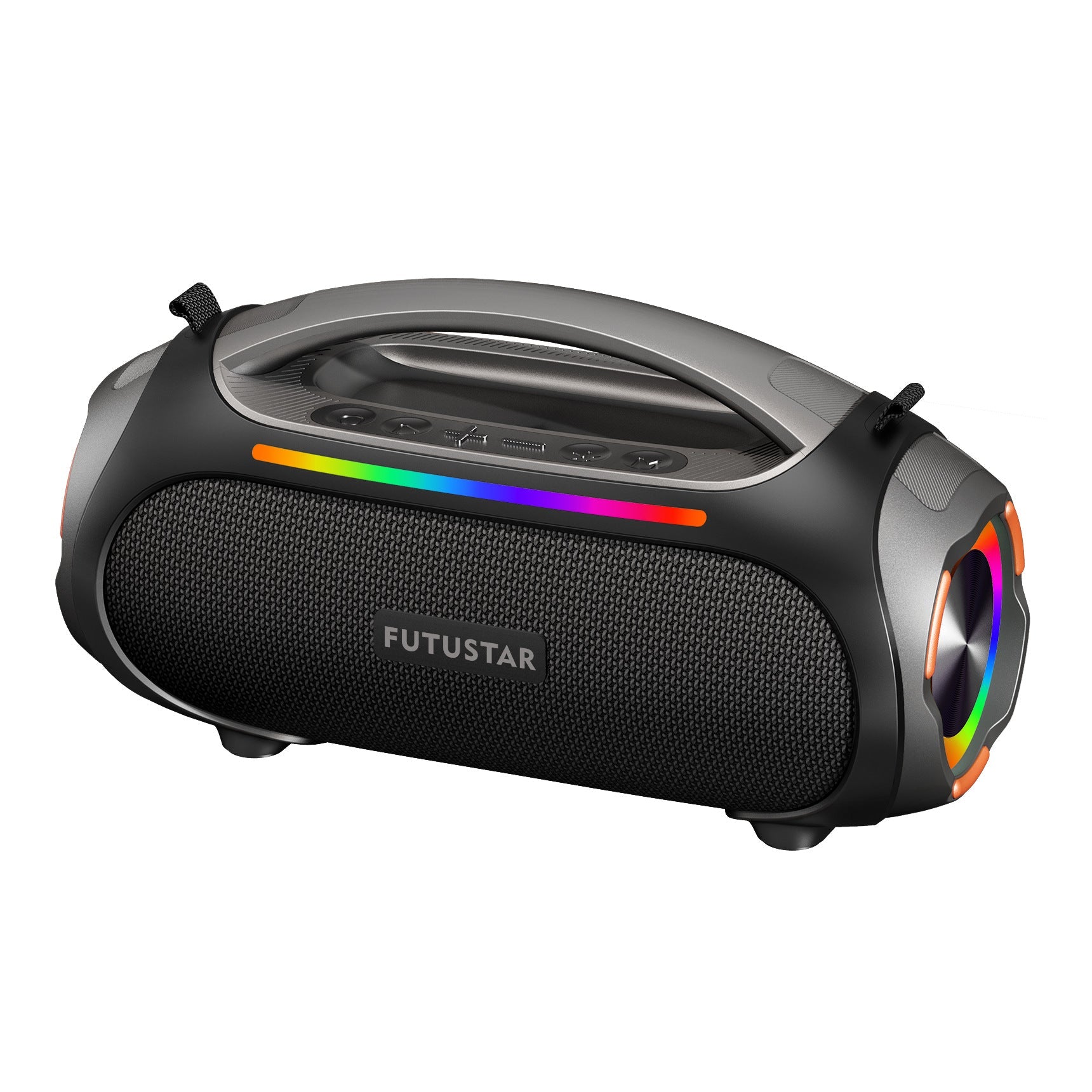 Bluetooth 5.3 60W Powerful Sound Rgb Lights Multiple Inputs Black Audio Docks & Mini Speakers