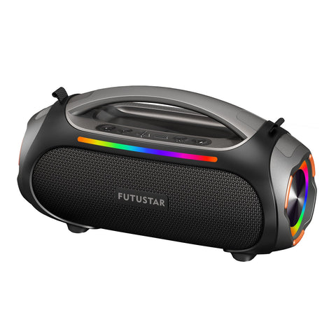 Bluetooth 5.3 60W Powerful Sound Rgb Lights Multiple Inputs Black Audio Docks & Mini Speakers