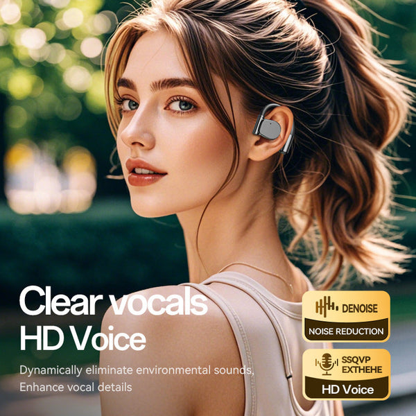 Open Ear Tws Wireless With Hifi Sound Led Display Dolby Surround Skin Colour Earbuds