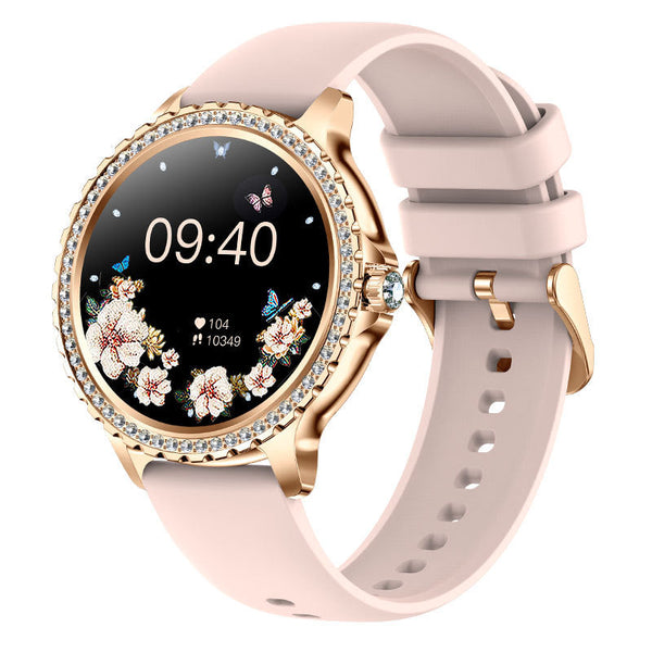 Elegant Women's Smartwatchhd Touchscreen Bluetooth Calls Health Monitoring(Gold) Smart Watches