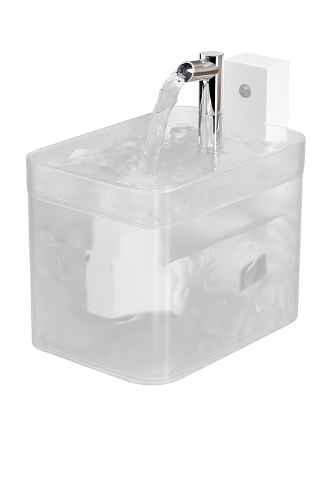 Matte White Wireless Sensor Pet Water Fountain 1.5L Automatic Filtered Dispenser Dog Automatic Feeders